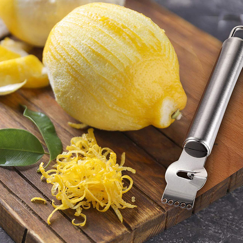 Kitchen Gadgets For Seniors - Stainless Steel Lemon Zester Grater Citrus