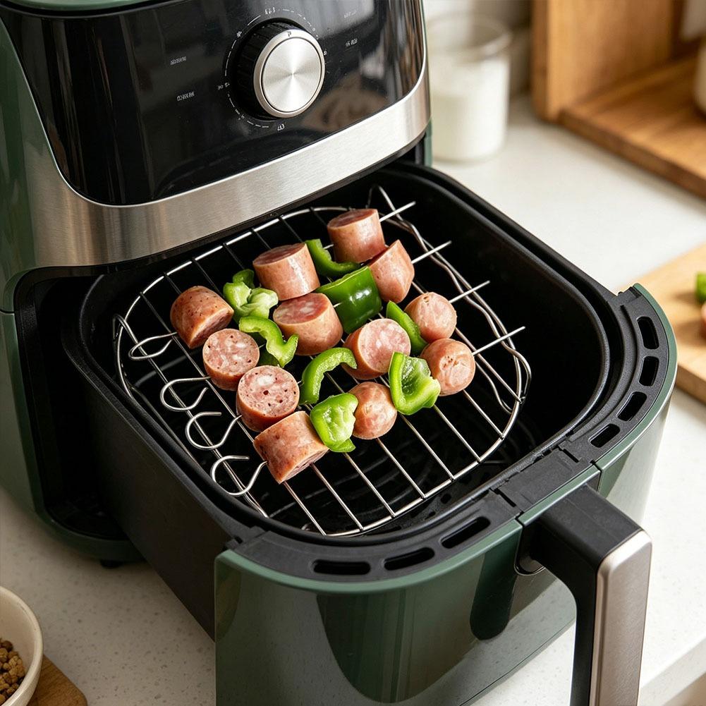 Kitchen Gadgets Sale - Air Fryer Square Grill Stainless Steel,