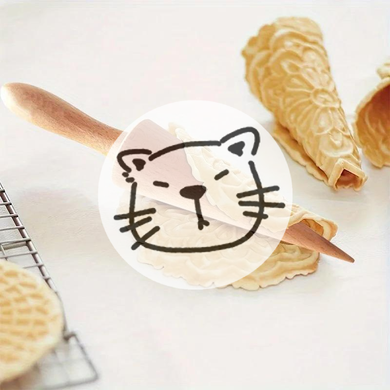 Kitchen Gadgets Popular - Popular 1pc, Wooden Ice Cream Cone