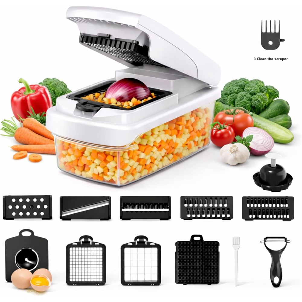 12-in-1 Vegetable Chopper with - Mandoline Slicer 리뷰 및 가격