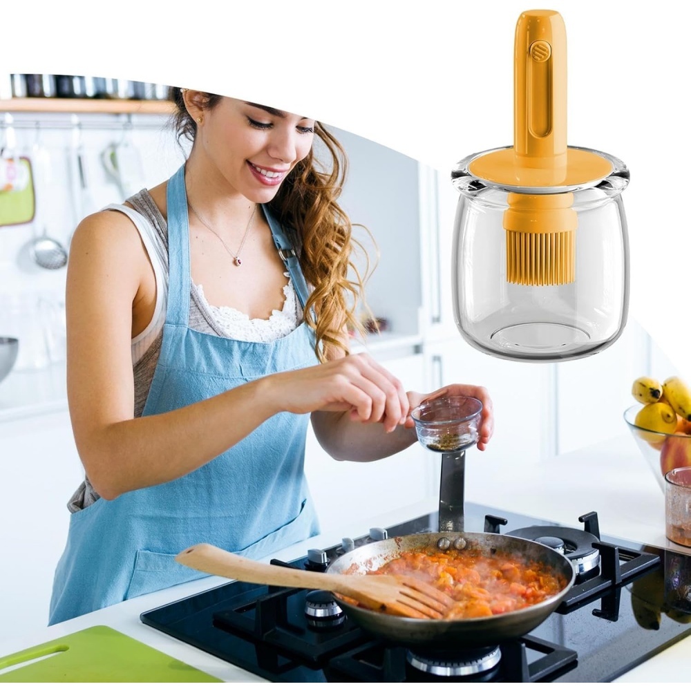 Cooking Oil Dispenser， Lightwe - Kitchen Gadgets Dispenser Brush Holder 리뷰 및 가격