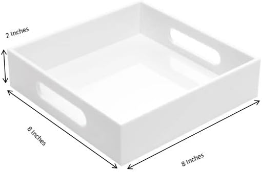 White Sturdy Acrylic Tray with - Kitchen Gadgets And Toys 리뷰 및 가격