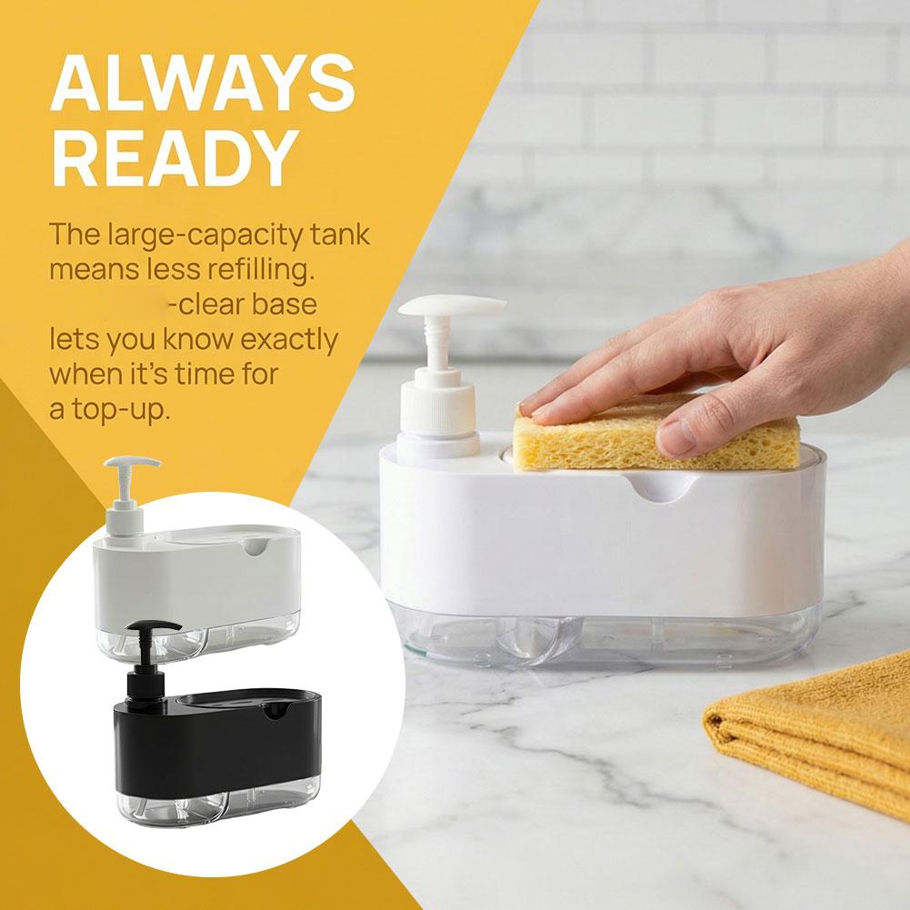 Dish Soap Dispenser Automatic  - Kitchen Gadgets Dispenser Brush Holder 리뷰 및 가격