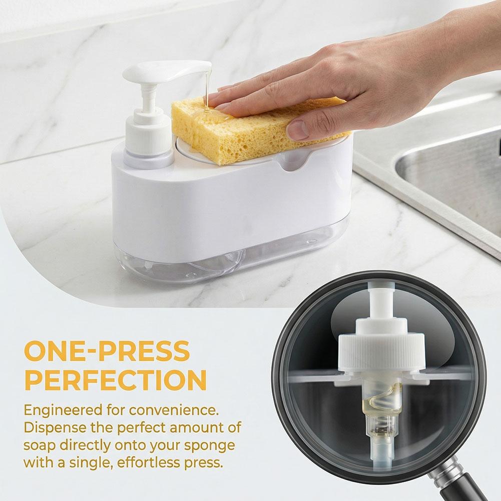 Dish Soap Dispenser Automatic  - Kitchen Gadgets Dispenser Brush Holder 리뷰 및 가격