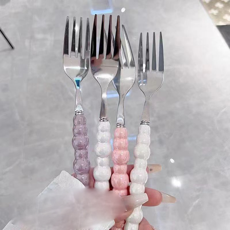 Pearl Handle Fork For Dessert  - Kitchen Gadgets List 리뷰 및 가격