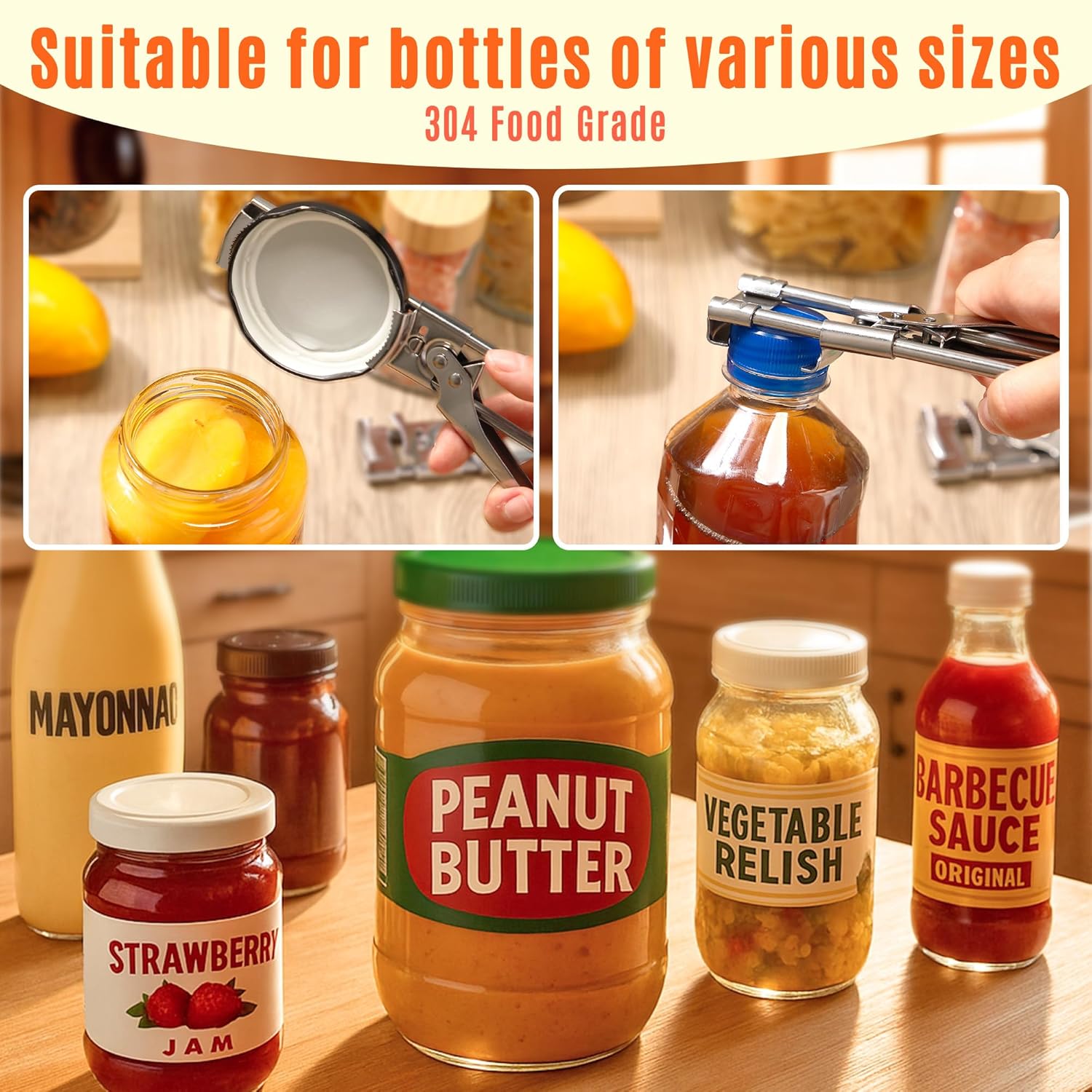 Adjustable Stainless Steel Jar - Kitchen Gadgets Men 리뷰 및 가격