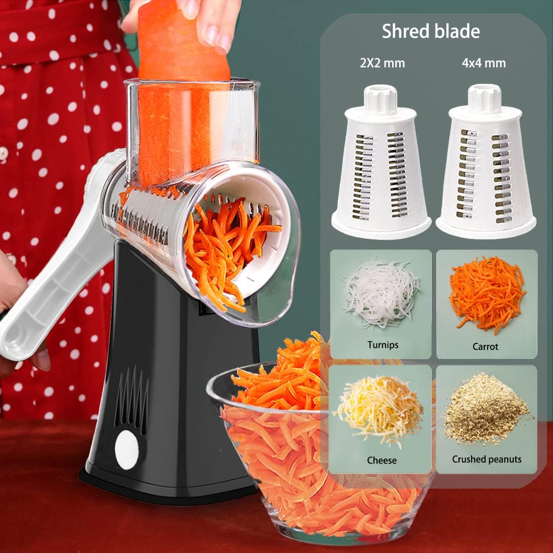 5-in-1 Rotary Cheese Grater &  - Mandoline Slicer 리뷰 및 가격