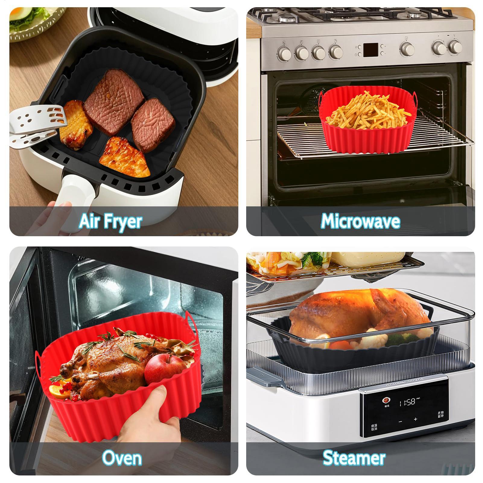 Silicone Air Fryer Liners Pot  - Kitchen Gadgets Men 리뷰 및 가격