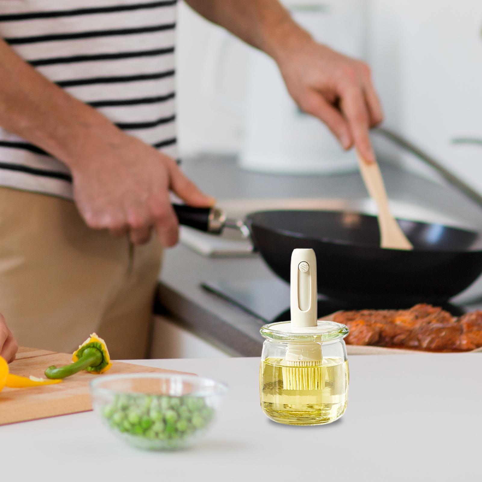 Oil Dispenser For Kitchen Ligh - Kitchen Gadgets Dispenser Brush Holder 리뷰 및 가격