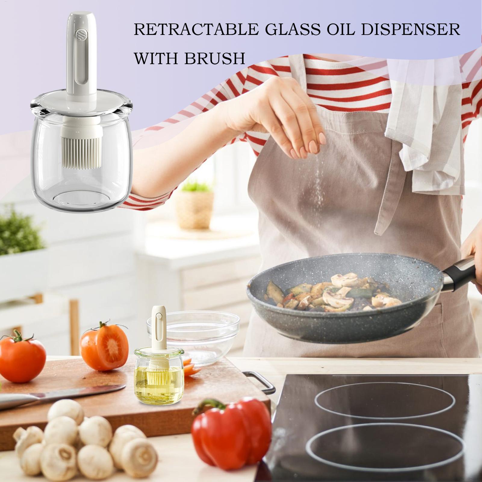 Oil Dispenser For Kitchen Ligh - Kitchen Gadgets Dispenser Brush Holder 리뷰 및 가격