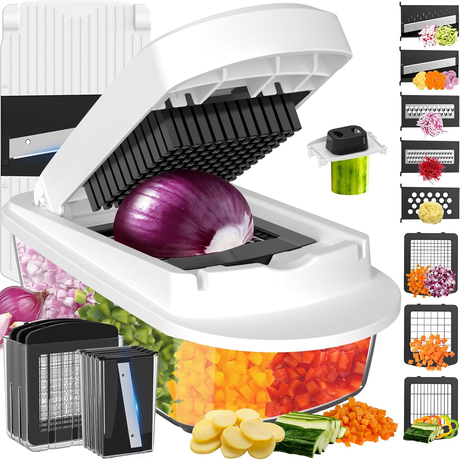 8 Blade All-in-1 Vegetable Cho - Mandoline Slicer 리뷰 및 가격