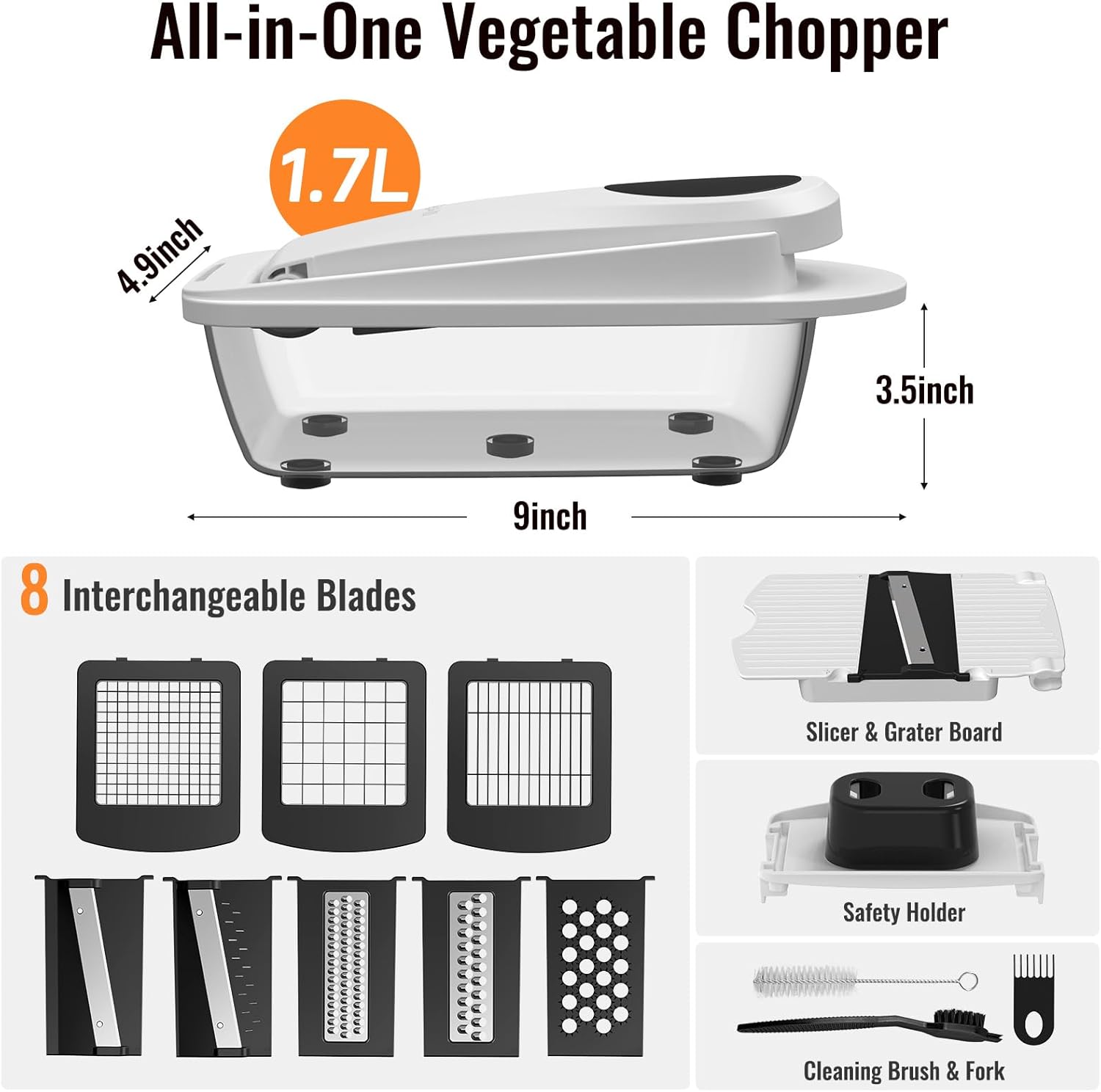 8 Blade All-in-1 Vegetable Cho - Mandoline Slicer 리뷰 및 가격