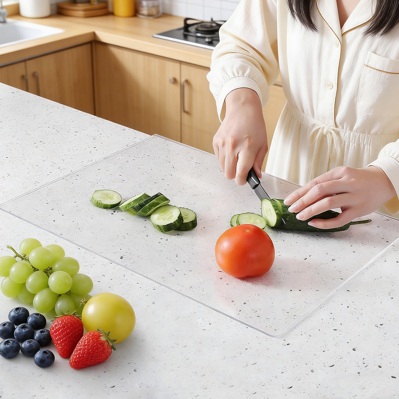 Acrylic transparent cutting bo - Kitchen Gadgets To Have 리뷰 및 가격