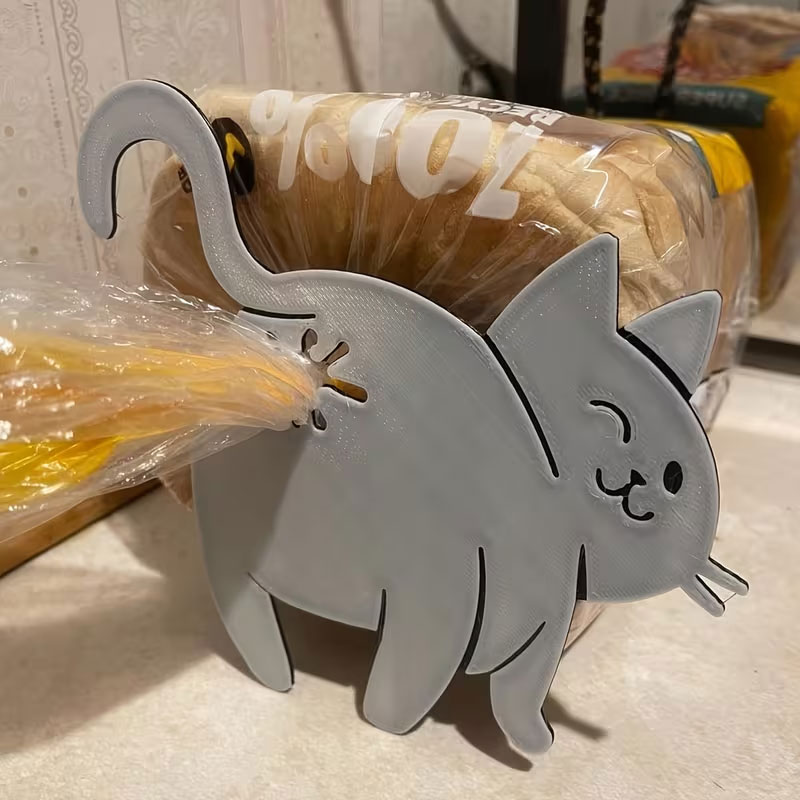 Cat Butt Bread Clip - 3D Print - Kitchen Gadgets To Have 리뷰 및 가격