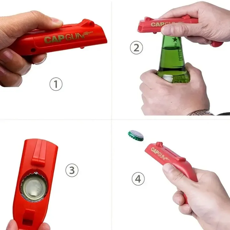 Beer Opener Bottle Flying Cap  - Kitchen Gadgets And Toys 리뷰 및 가격