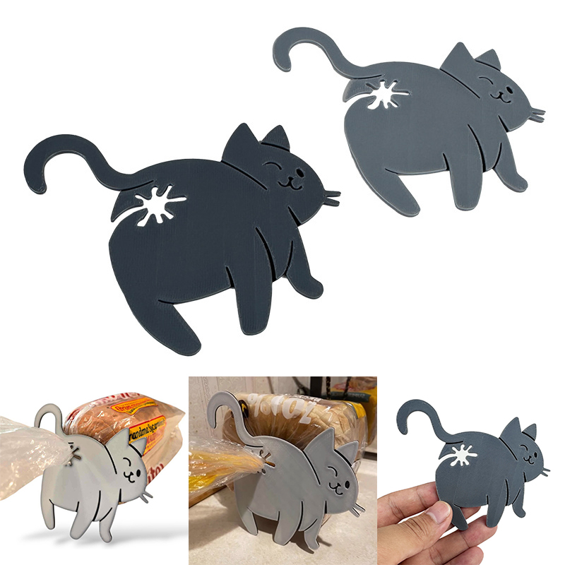 2pcs Funny Cat Butt Bag Clip,  - Kitchen Gadgets To 3D Print 리뷰 및 가격