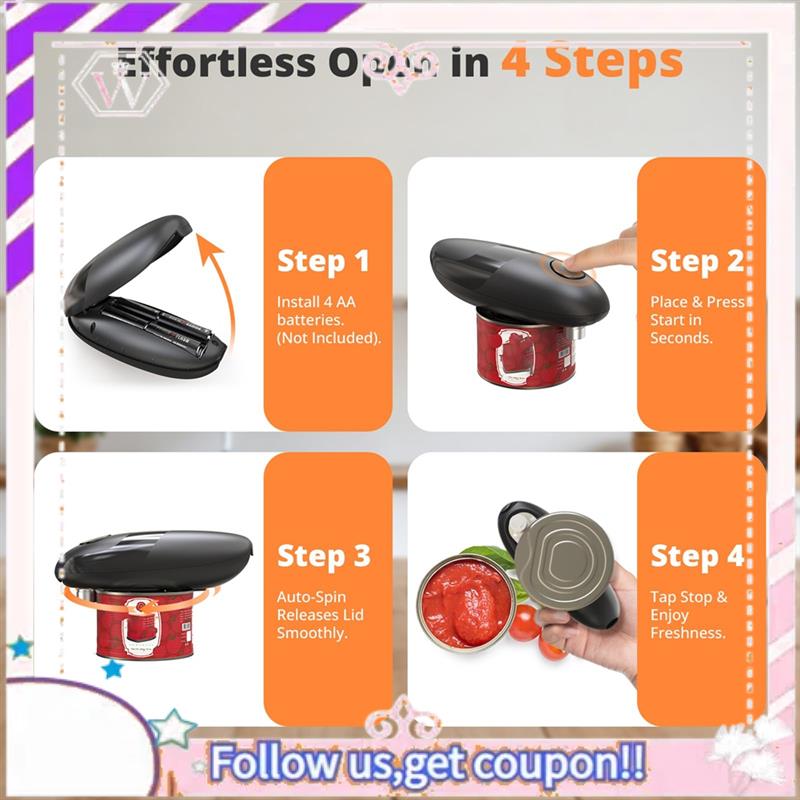 Y74A-Electric Can Opener, Batt - Electric Can Opener 리뷰 및 가격