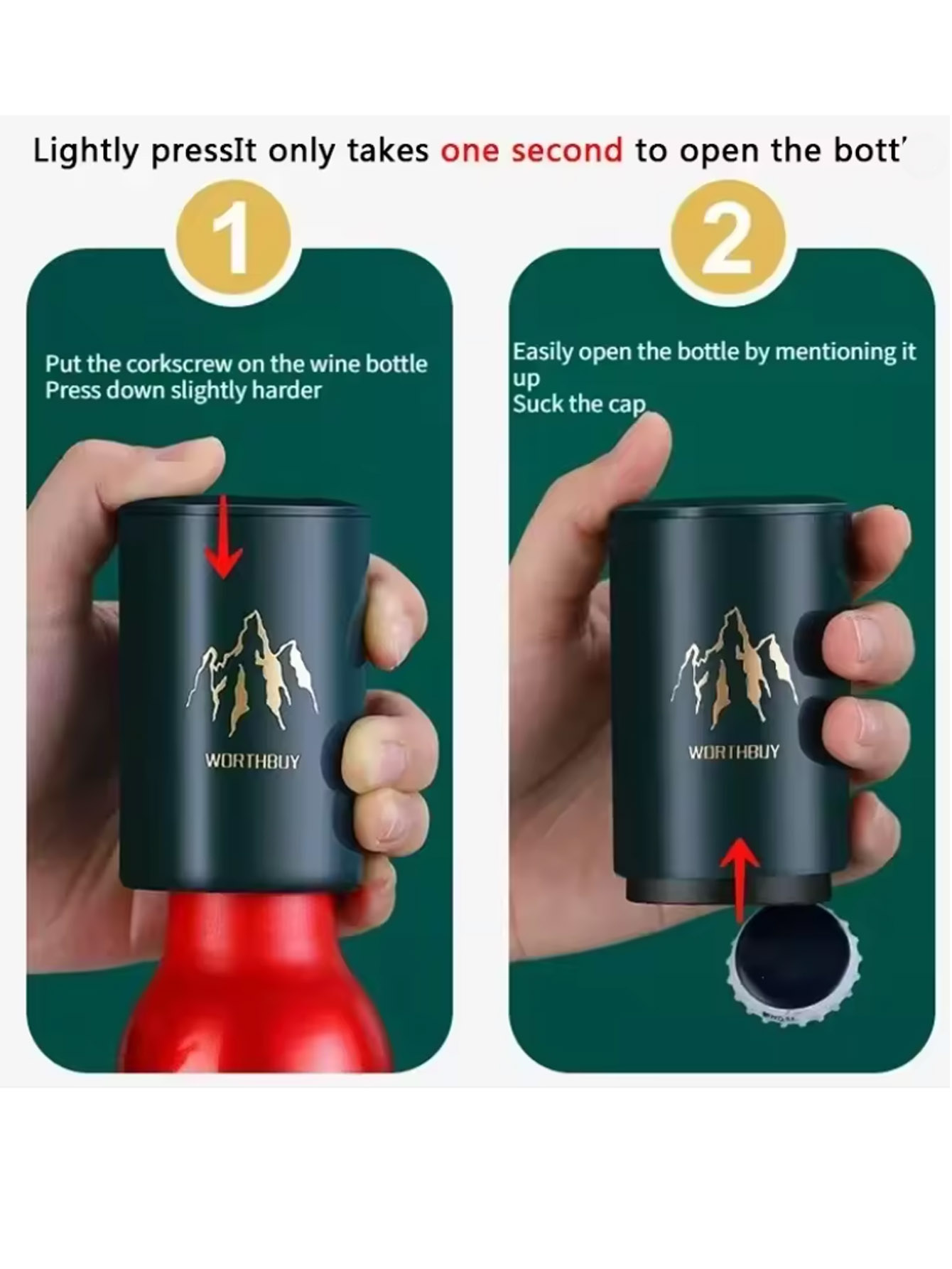 1Pcs Automatic Beer Bottle Ope - Kitchen Home Gadgets 리뷰 및 가격