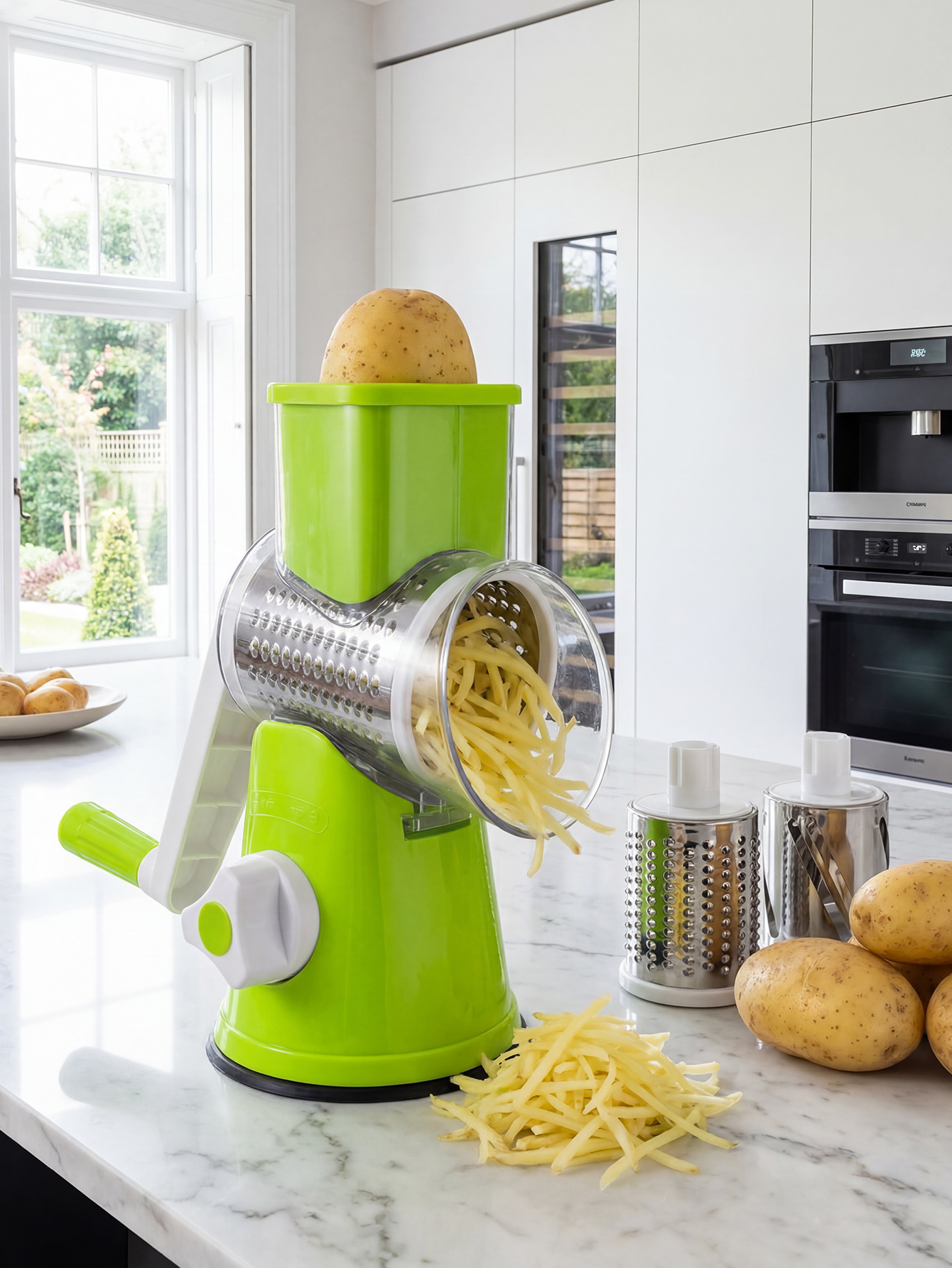 Rotary Cheese Grater with Hand - Mandoline Slicer 리뷰 및 가격