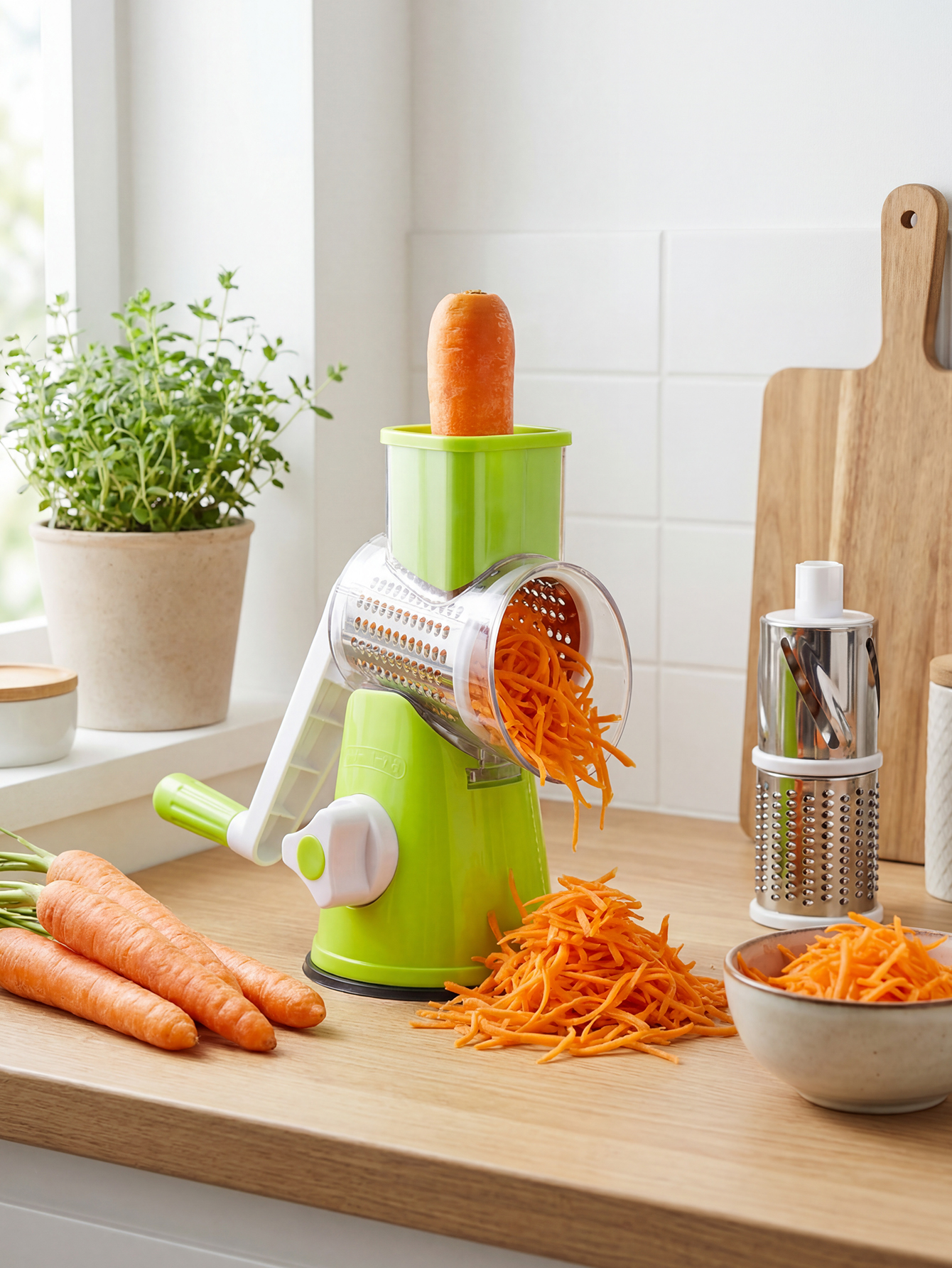 Rotary Cheese Grater with Hand - Mandoline Slicer 리뷰 및 가격