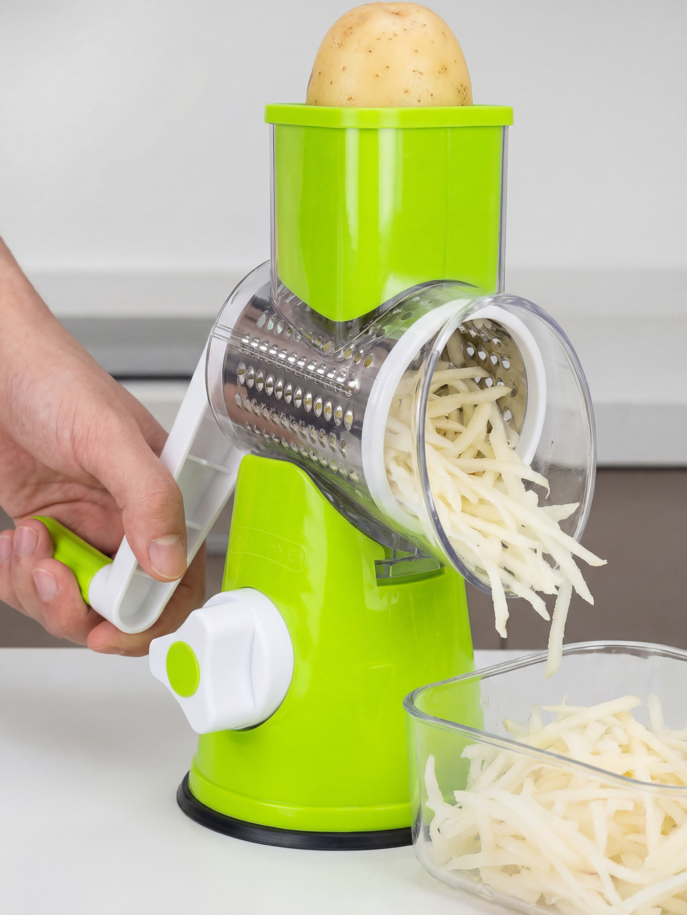 Rotary Cheese Grater with Hand - Mandoline Slicer 리뷰 및 가격