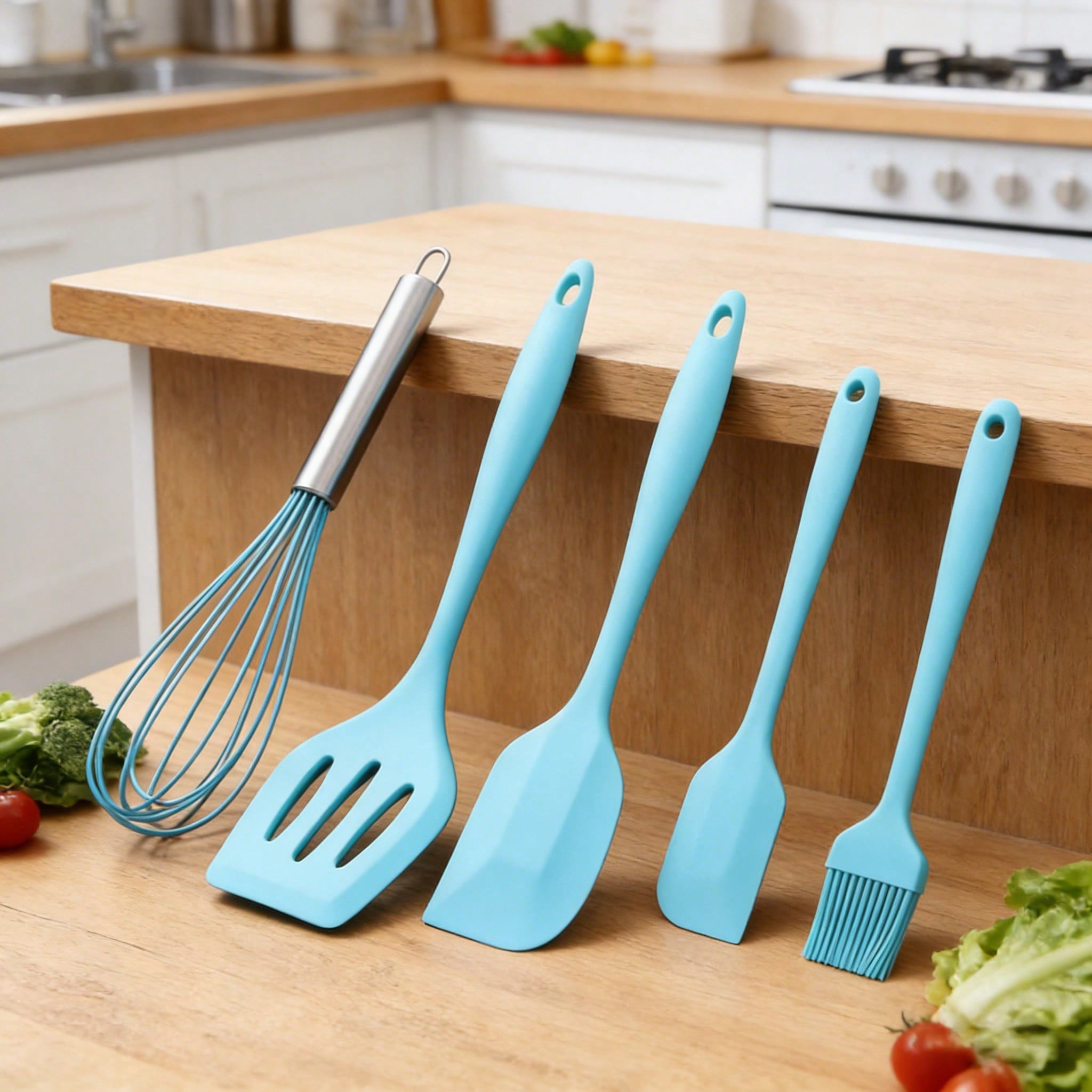 Silicone Cooking Utensils Set, - Silicone Spatula Set 리뷰 및 가격