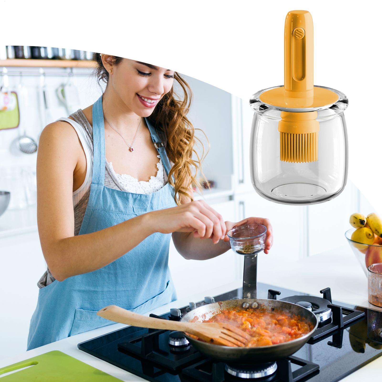 Oil Dispenser Silicone Sauce B - Kitchen Gadgets Dispenser Brush Holder 리뷰 및 가격