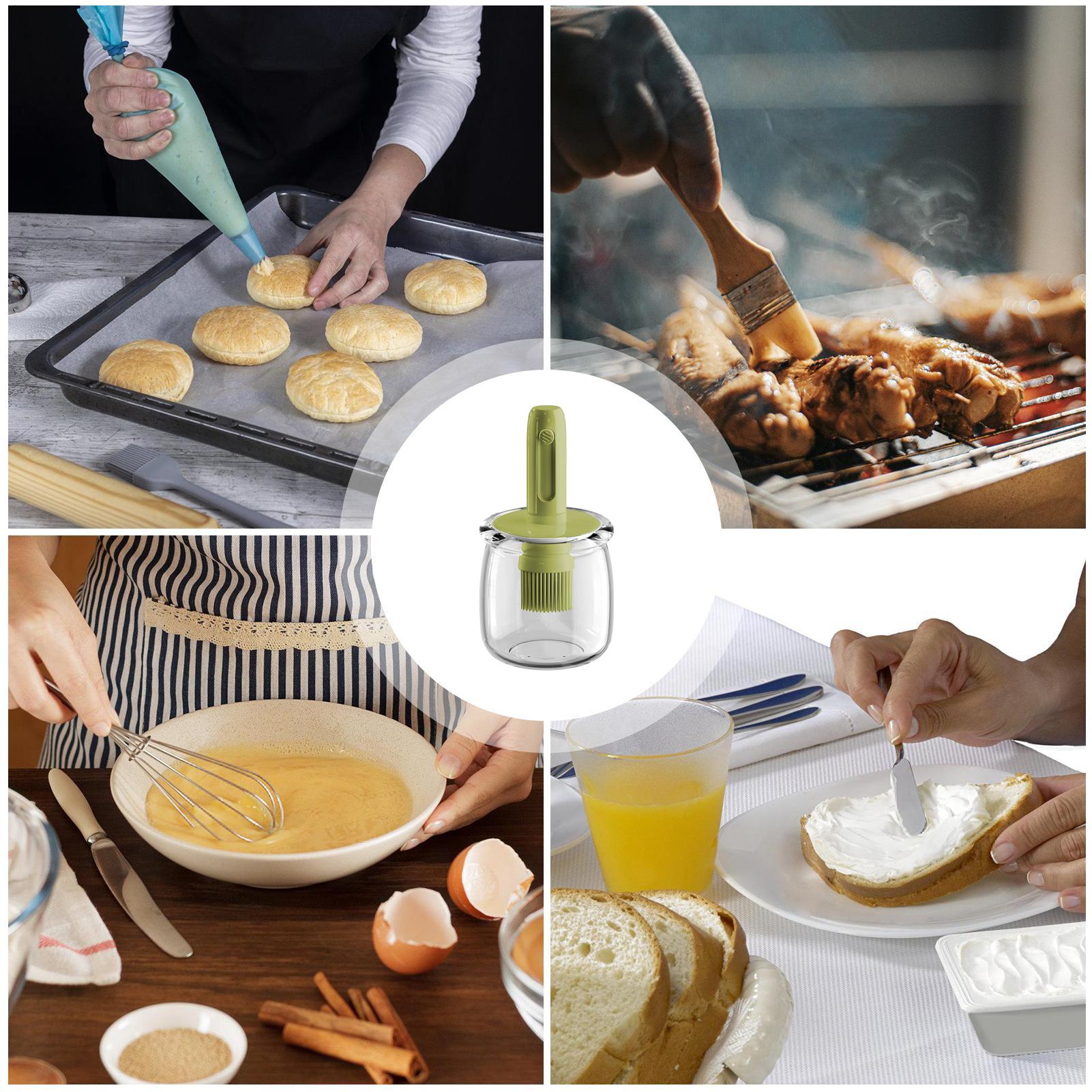 Oil Dispenser Silicone Sauce B - Kitchen Gadgets Dispenser Brush Holder 리뷰 및 가격
