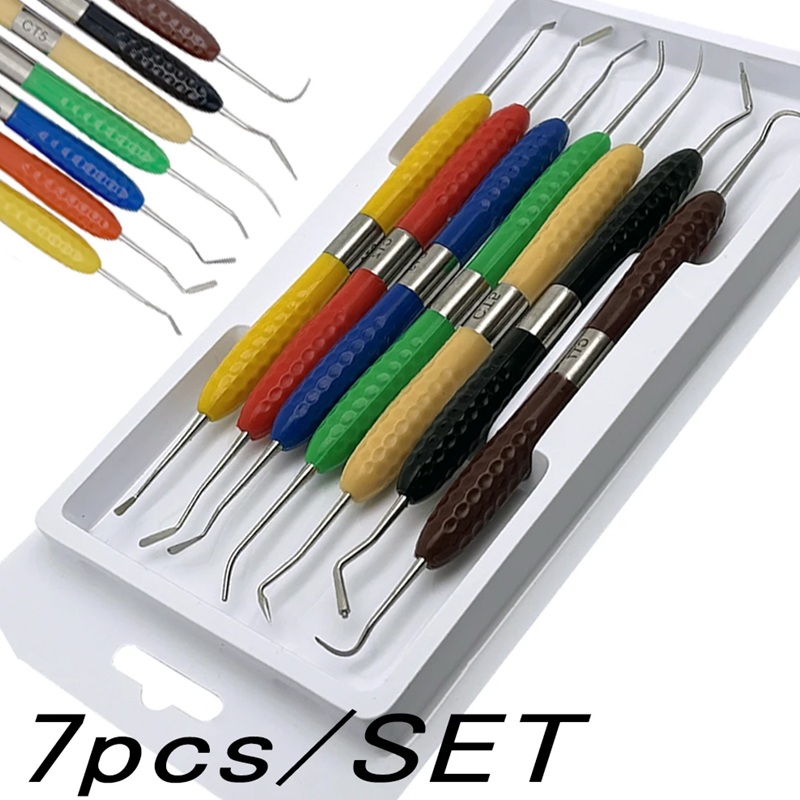 7Pcs/set Dental Resin Filler S - Silicone Spatula Set 리뷰 및 가격