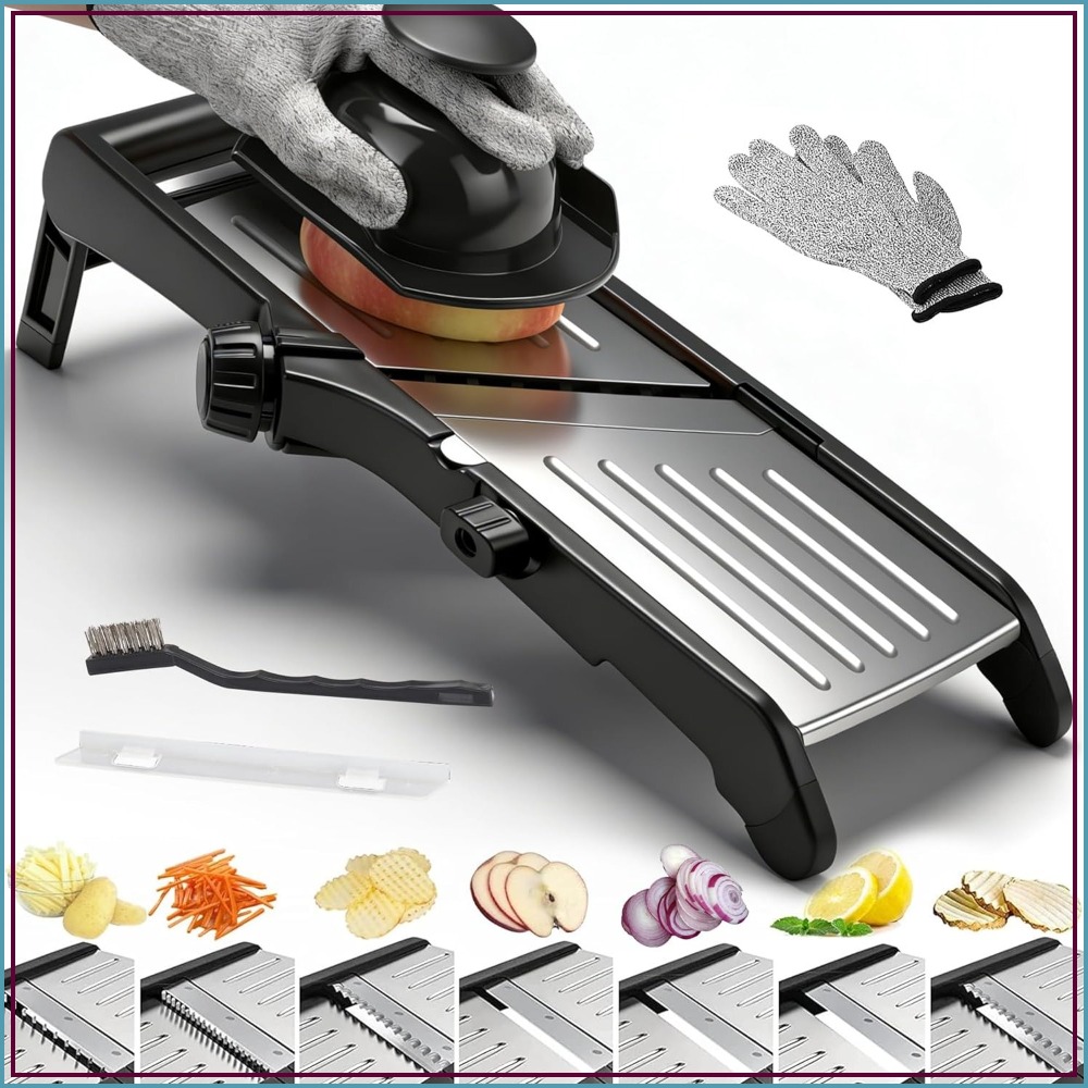 7-in-1 Adjustable Mandoline Sl - Mandoline Slicer 리뷰 및 가격