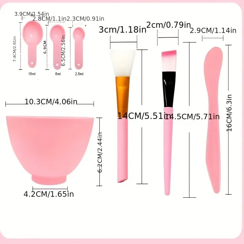 Face Mask Mixing Bowl Set, 7 I - Silicone Spatula Set 리뷰 및 가격