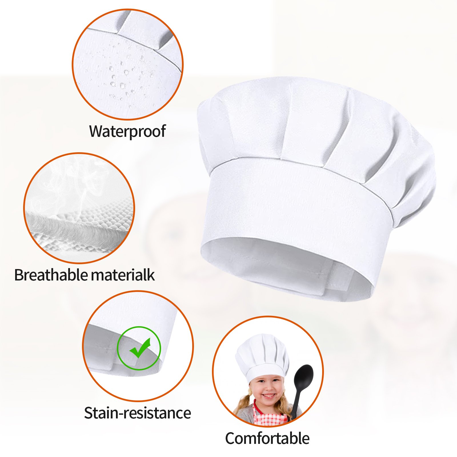 4PCS White Party Cap Hat Costu - Kitchen Gadgets Sale 리뷰 및 가격