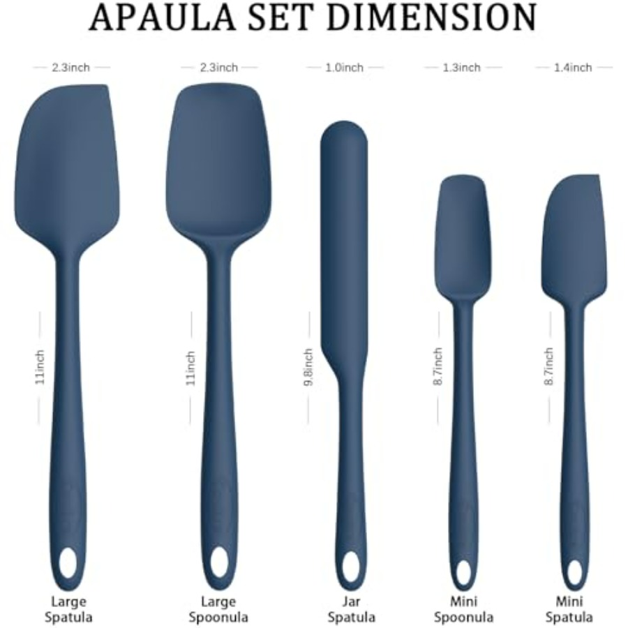 Silicone Spatula Set of 5, Hig - Silicone Spatula Set 리뷰 및 가격